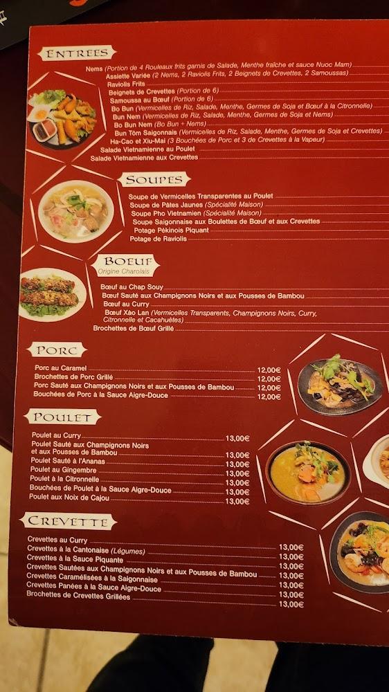 Restaurant Saigon - Menu Image 1